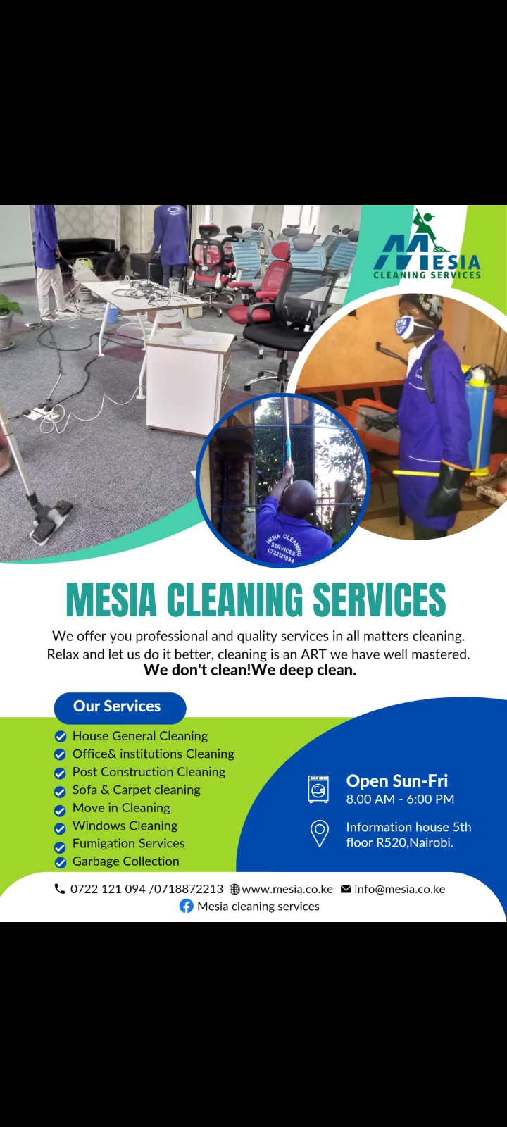 Mesia cleaning services