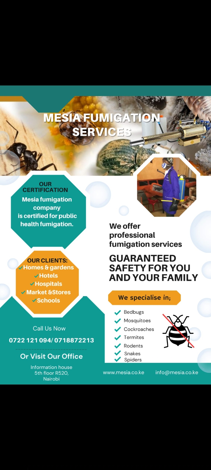 Mesia fumigation services